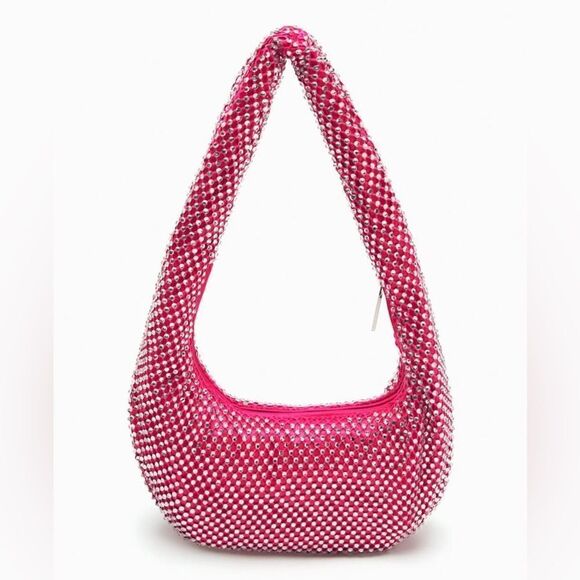 ZARA RHINESTONE SPARKLY SHOULDER BAG BARBIE BARBIECORE - Picture 4 of 7